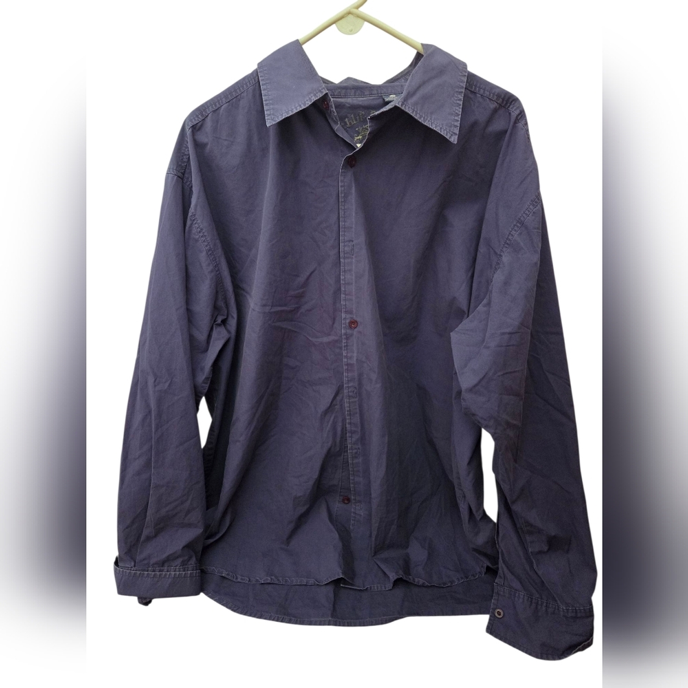 Pelle Pelle Navy Button Up Shirt Size 3X